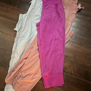 lululemon athletica Capris in Fuchsia, Beige, and Peach